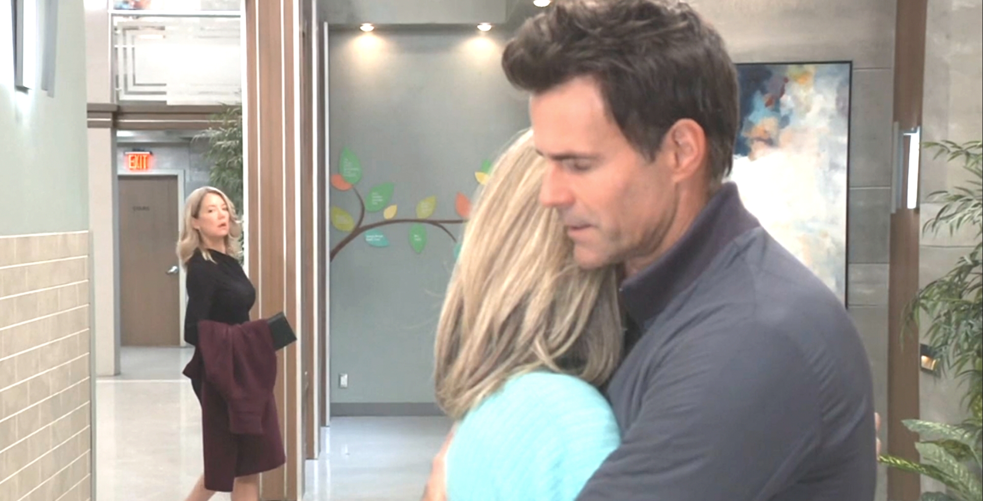 general hospital spoilers nina sees carly and drew in a secret hug