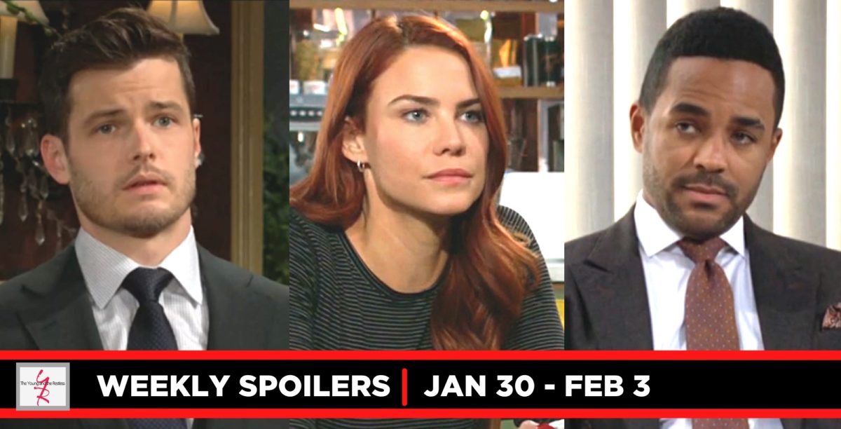 weekly young and the restless spoilers three images kyle, sally, and nate