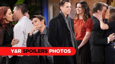 Y&R Spoilers Photos: Romantic Kisses And Stressful Moments