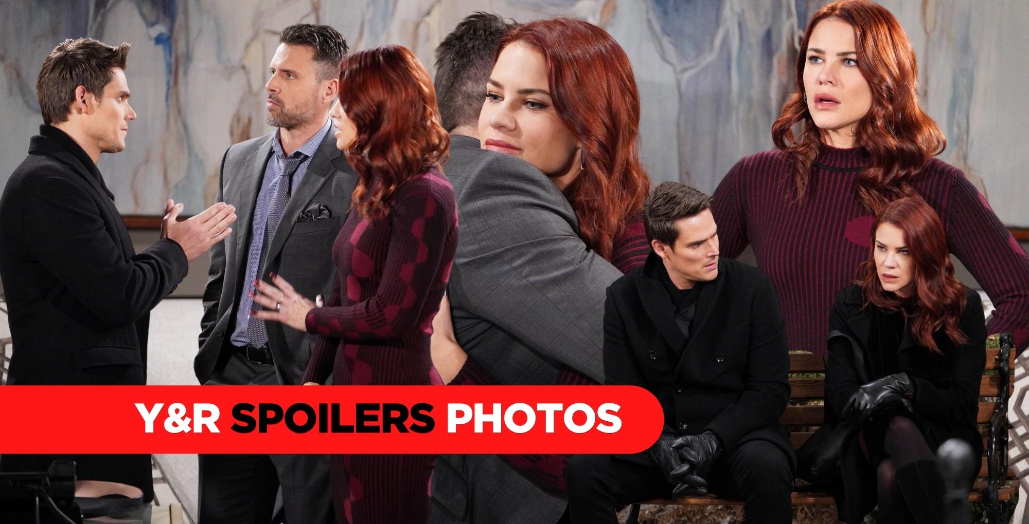 sally spectra, nick newman, and adam newman y&r spoilers photos