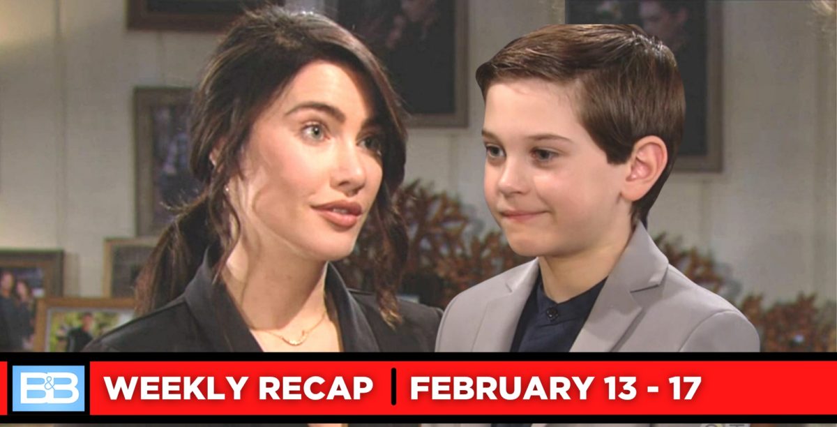 the bold and the beautiful recaps for february 13-february 17, 2023 two images steffy and douglas