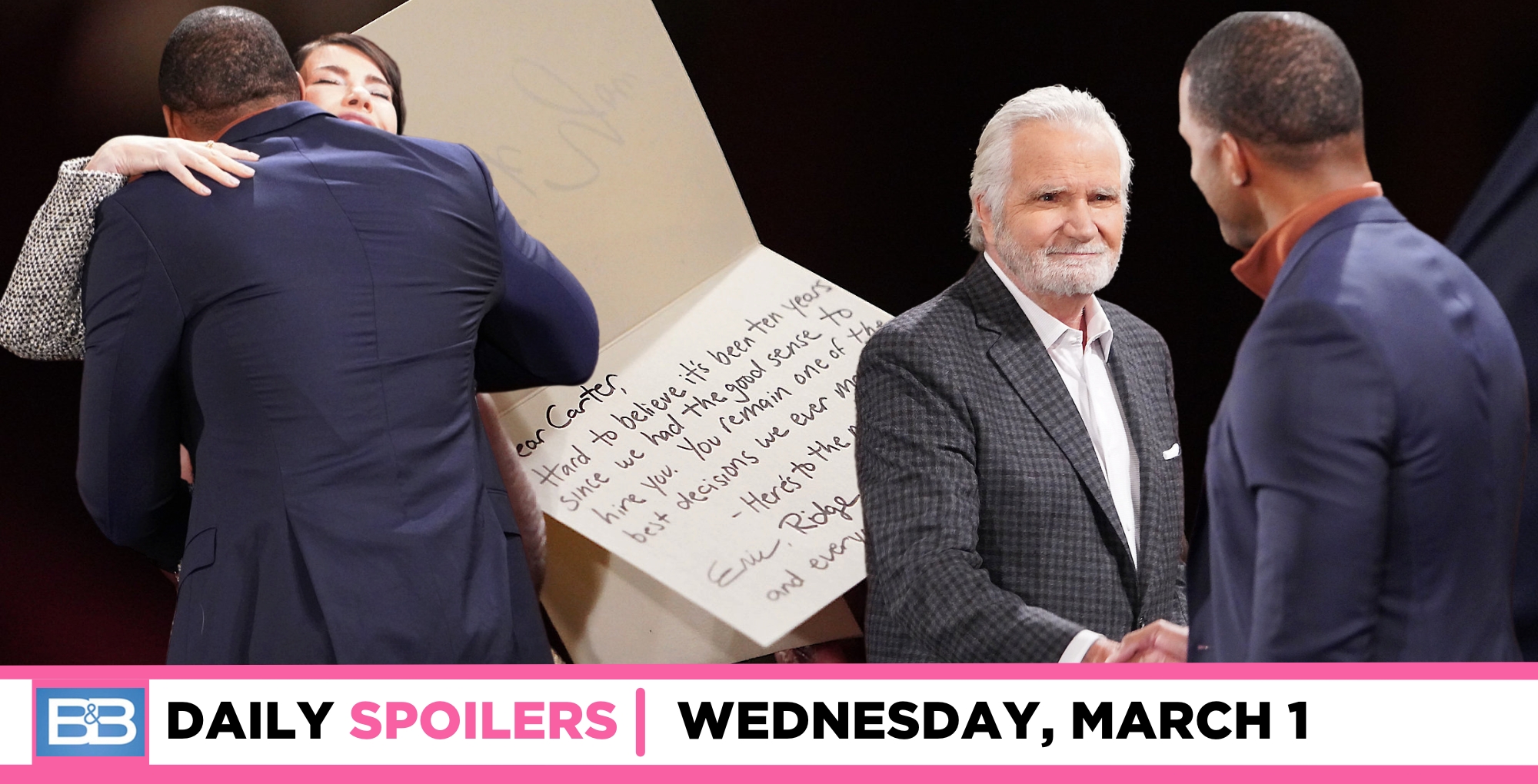 Bold And The Beautiful Spoilers: Forrester Creations Celebrates Carter