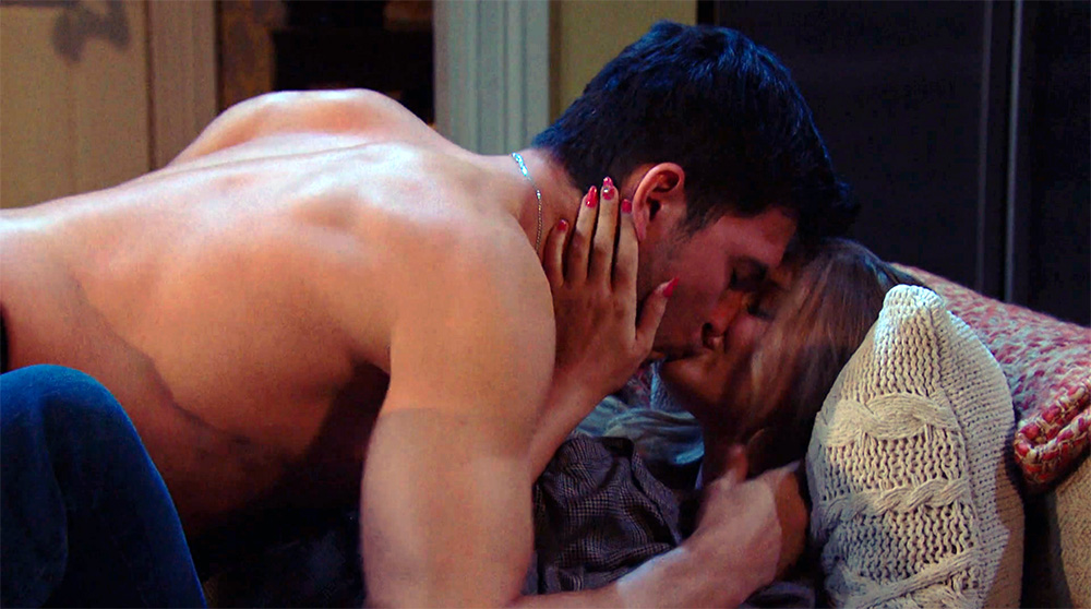 days of our lives recap for february 9, 2023, has alex kiriakis topless kissing allie horton