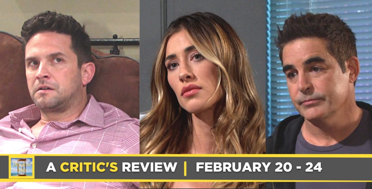 a critic's review of days of our lives row of images stefan, sloan, and rafe
