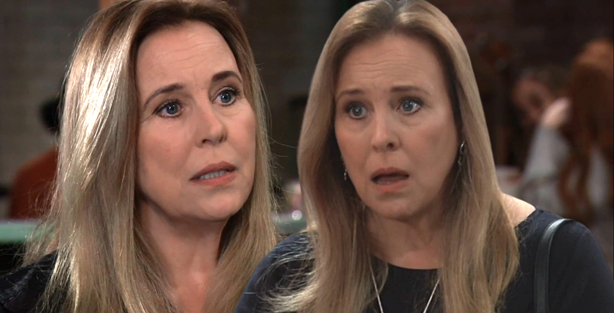 general hospital laura collins double image worried and shocked