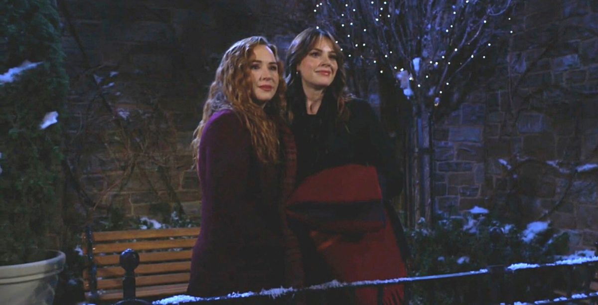 young and the restless recap has mariah copeland and tessa porter looking into the night air