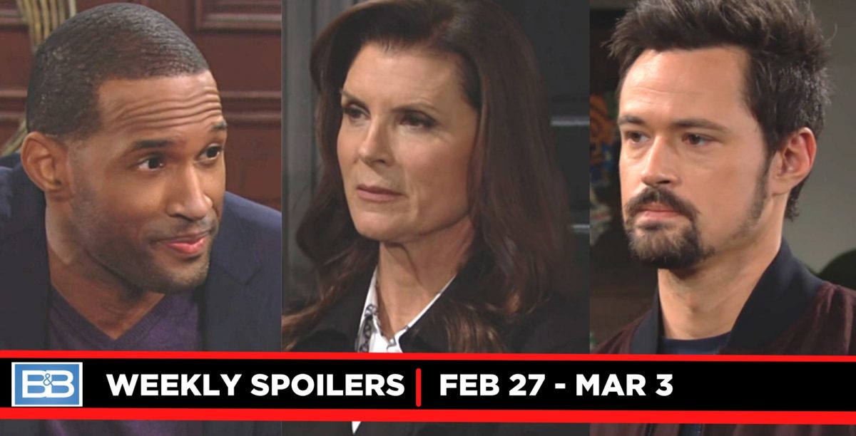 weekly bold and the beautiful spoilers for february 27 – march 3, 2022 three images carter, sheila, thomas