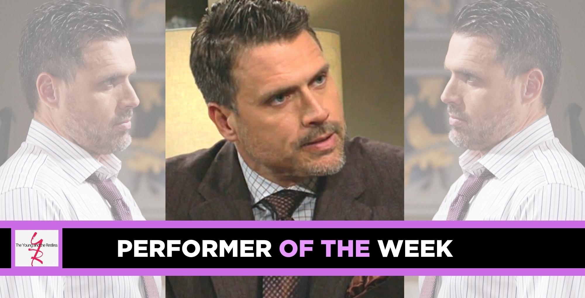 joshua morrow shined as nick newman on the young and the restless this week.