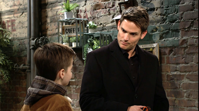 adam newman talks with connor on the y&r recap
