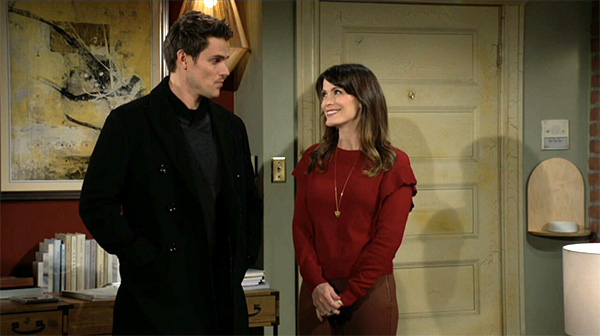 chelsea and adam at her apartment young and the restless recap