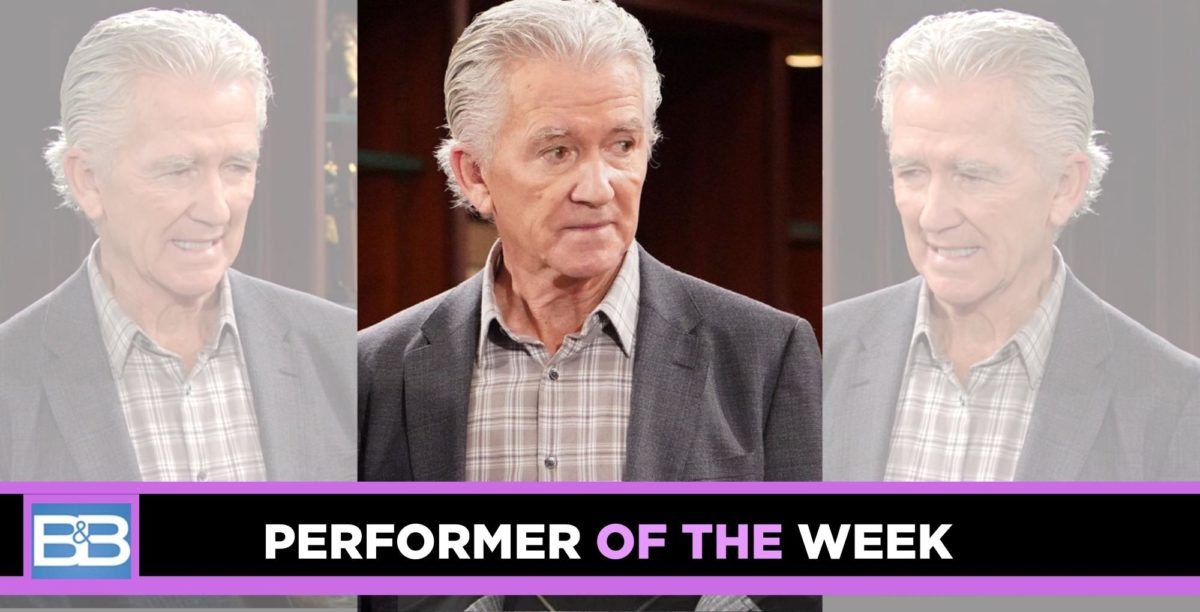 patrick duffy plays protective dad on the bold and the beautiful.