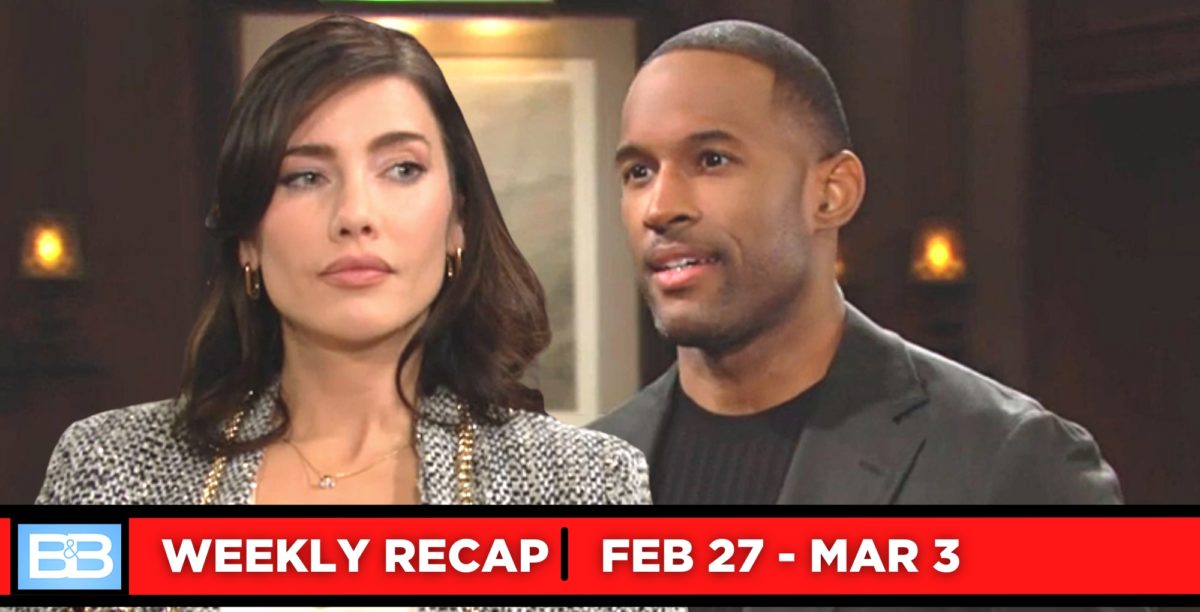 the bold and the beautiful recaps for february 27-march 3, 2023 two images steffy and carter