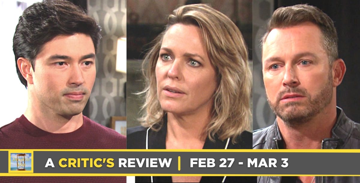 days of our lives critic's review for february 27 – march 3, 2023, three images li, nicole, brady