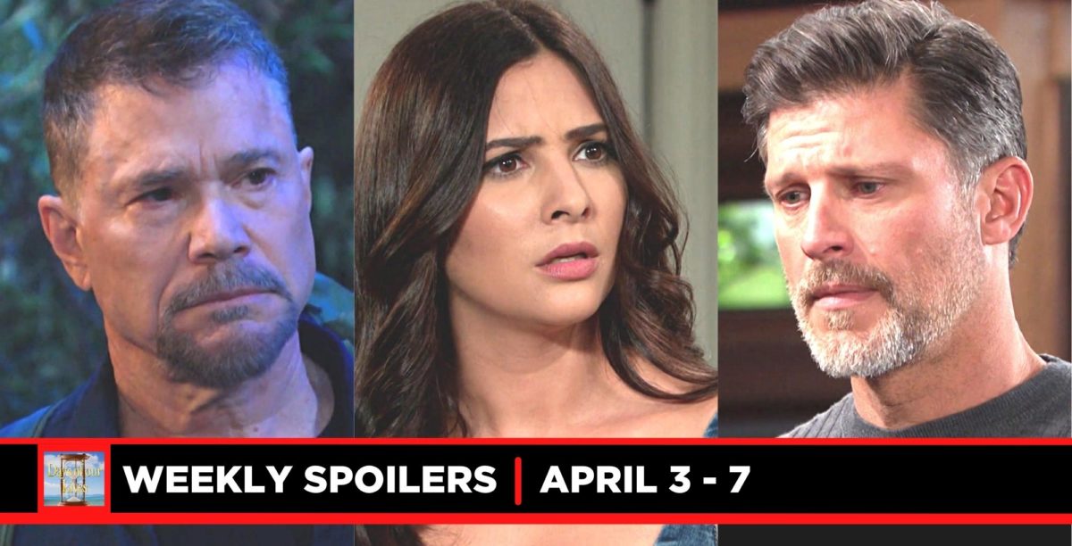 days of our lives spoilers for april 3 – april 7, 2023, three images bo, gabi, and eric