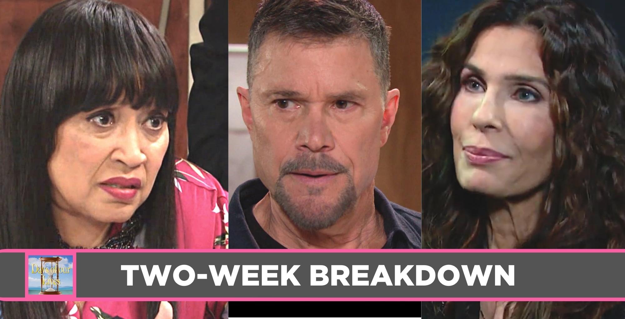 days of our lives two week breakdown
