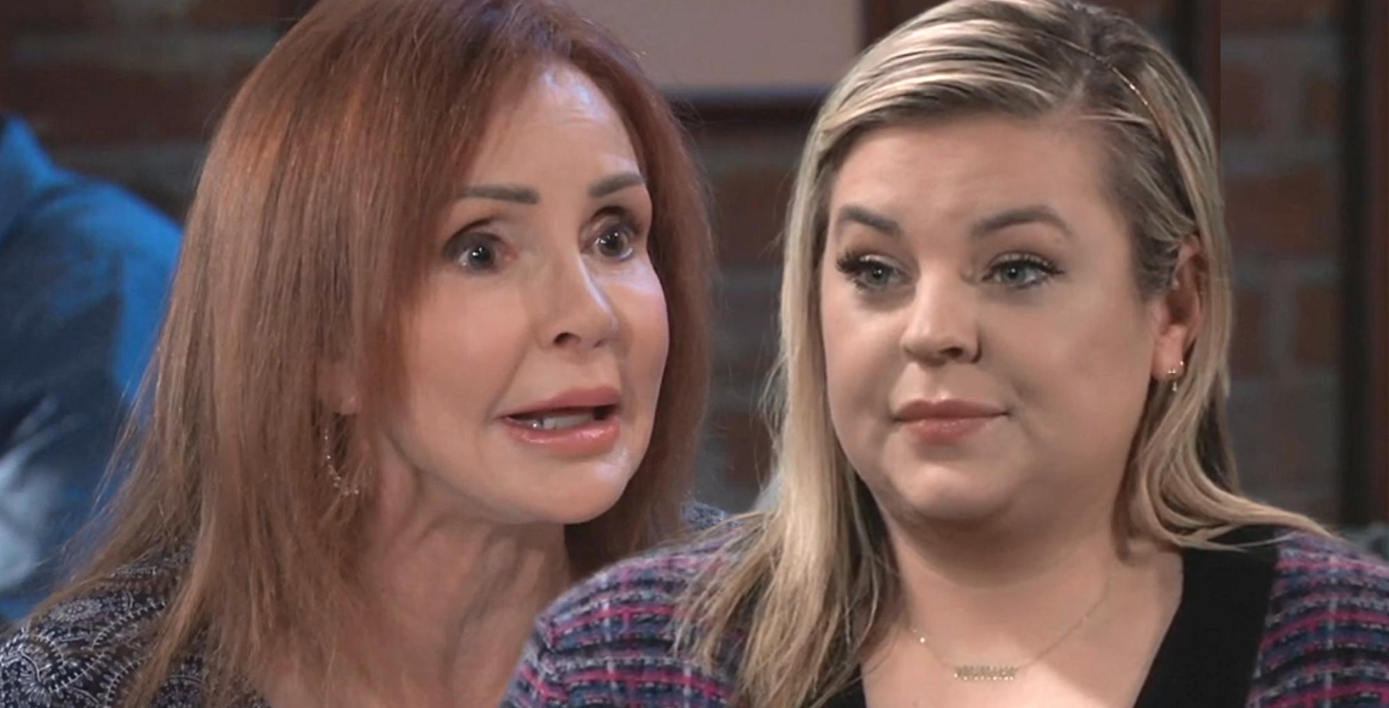 general hospital bobbie spencer and maxie jones have a lot on their plates
