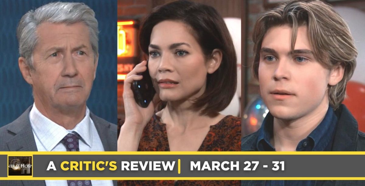 general hospital critic's review for march 27 – march 31, 2023, victor, elizabeth, and cameron