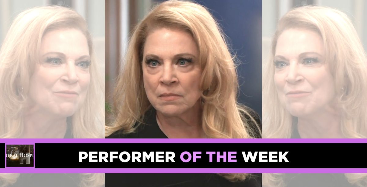 Kathleen Gait brought the emotion this week on General Hospital.