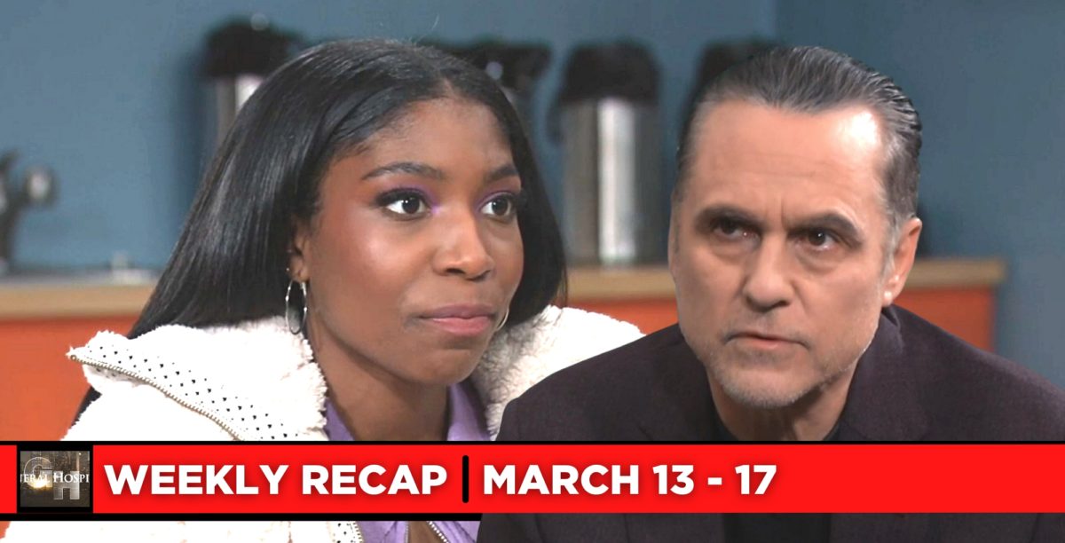 general hospital recaps for march 13 – march 17, 2023, two images trina and sonny