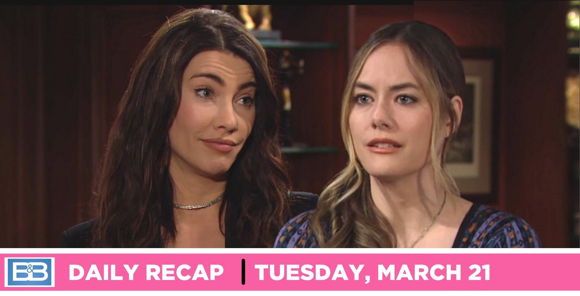 Steffy Forrester Finnegan Questions Hope’s Integrity