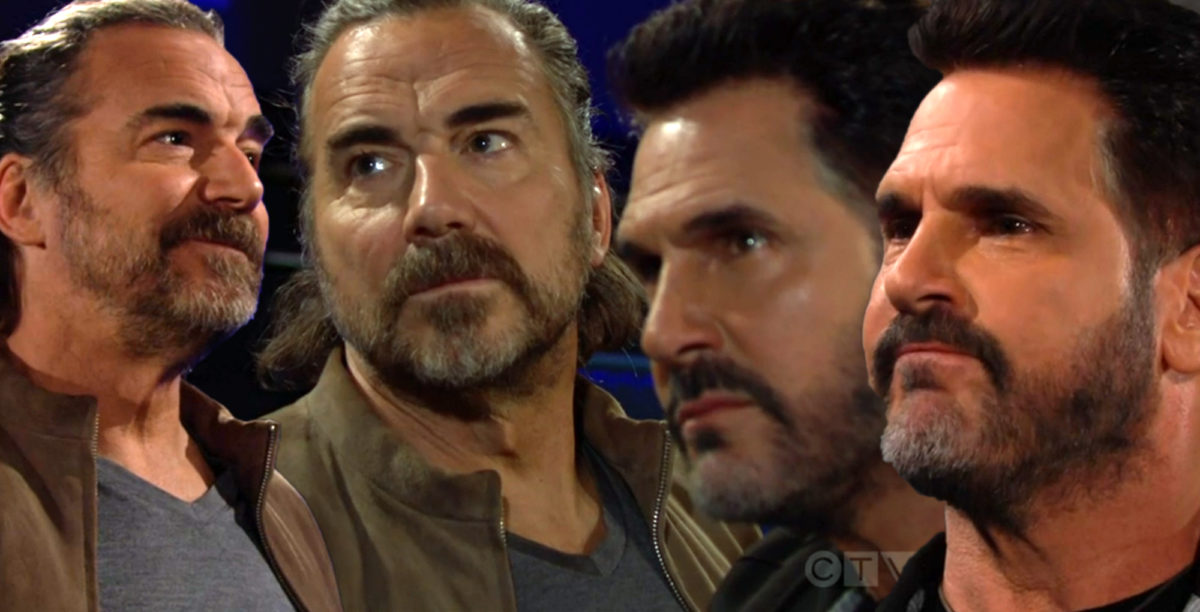 bold and the beautiful an image of ridge forrester, ridge with bill, and bill spencer