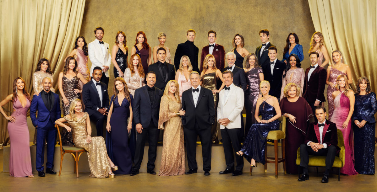 young and the restless cast photo celebrating 50 years.