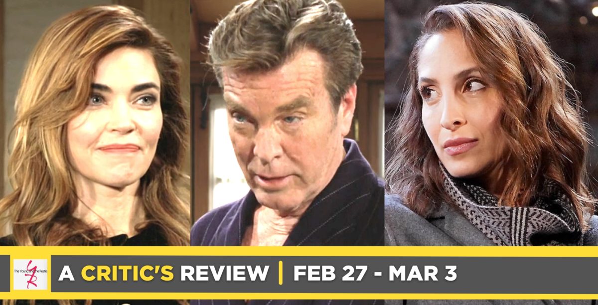 the young and the restless critic's review for february 27 – march 3, 2023, three images victoria, jack, and lily