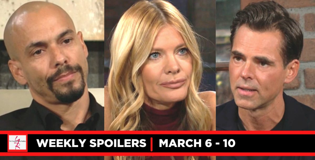 the young and the restless spoilers for march 6 – march 10, 2023 three images deon, phyllis, and billy