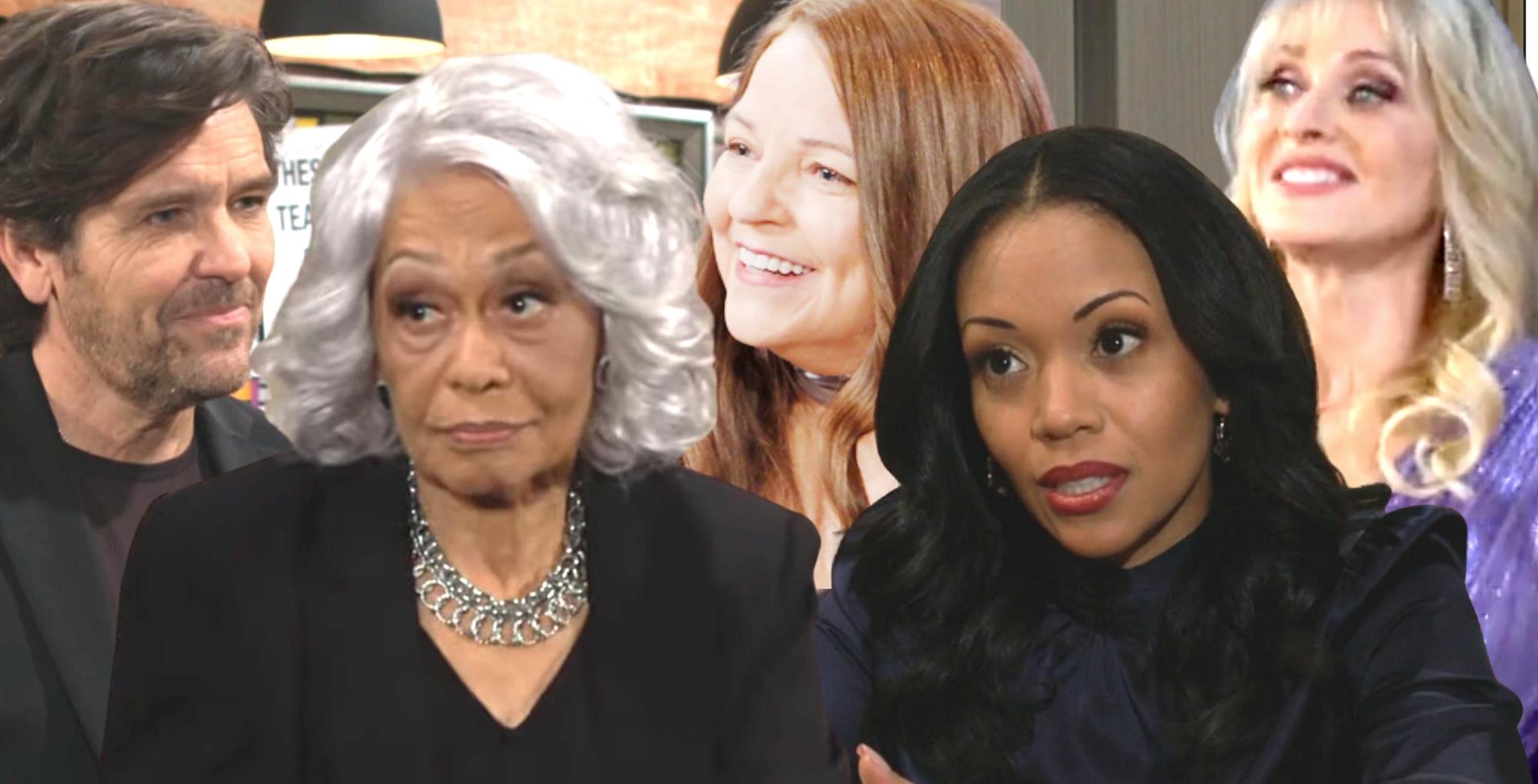 young and the restless montage of danny, mamie, nina, amanda, leanna