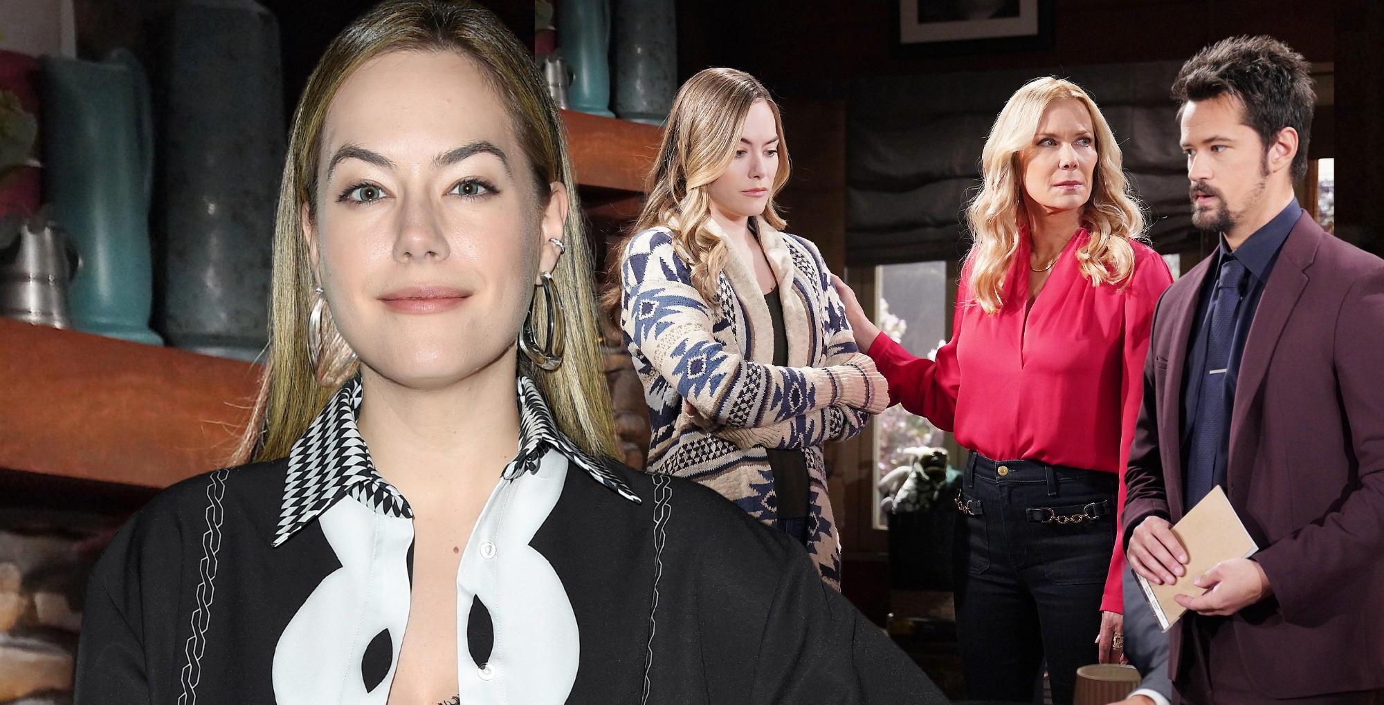 annika noelle talks about hope's relationships with brooke and thomas on bold and the beautiful.