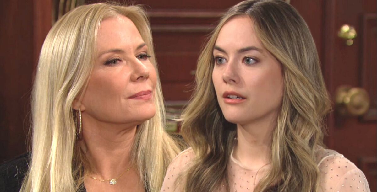 brooke logan and hope logan spencer on the bold and the beautiful.
