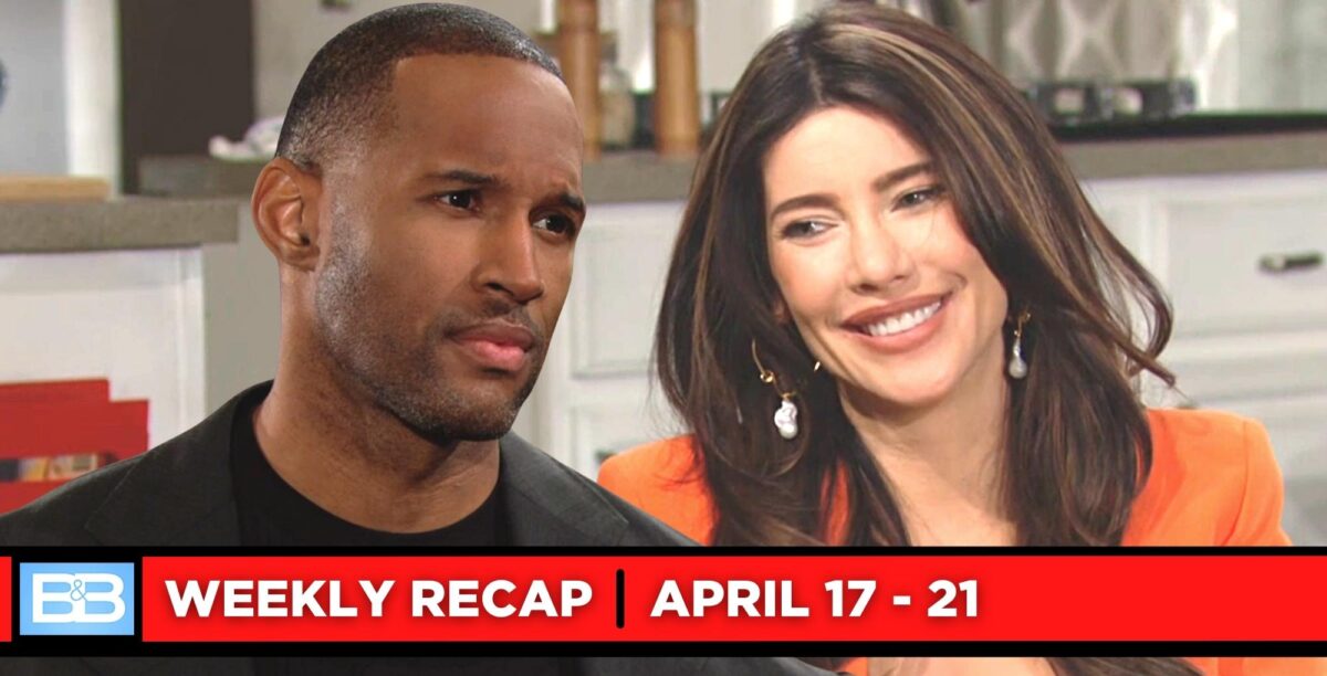 the bold and the beautiful recap for april 17-april 21, 2023, two images carter and steffy