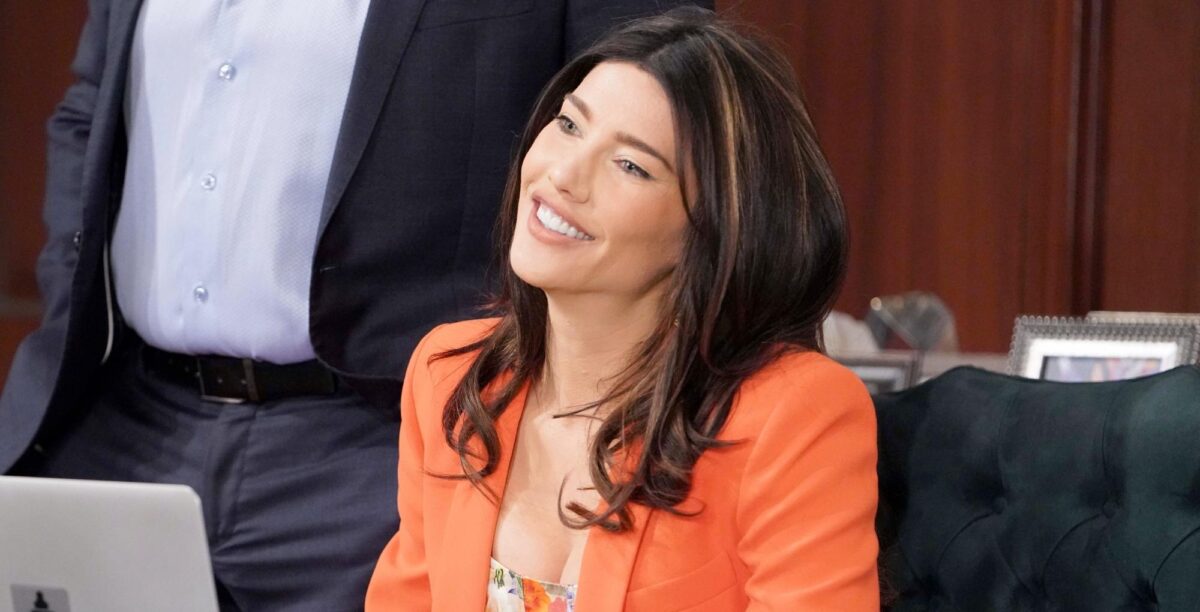 the bold and the beautiful spoilers for april 18, 2023, have a celebration for steffy forrester finnegan.