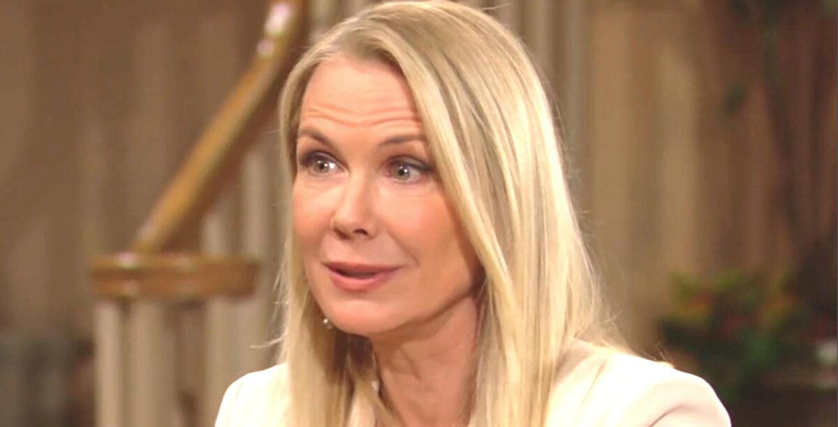 the bold and the beautiful spoilers for april 17, 2023, have brooke logan ready to gossip.