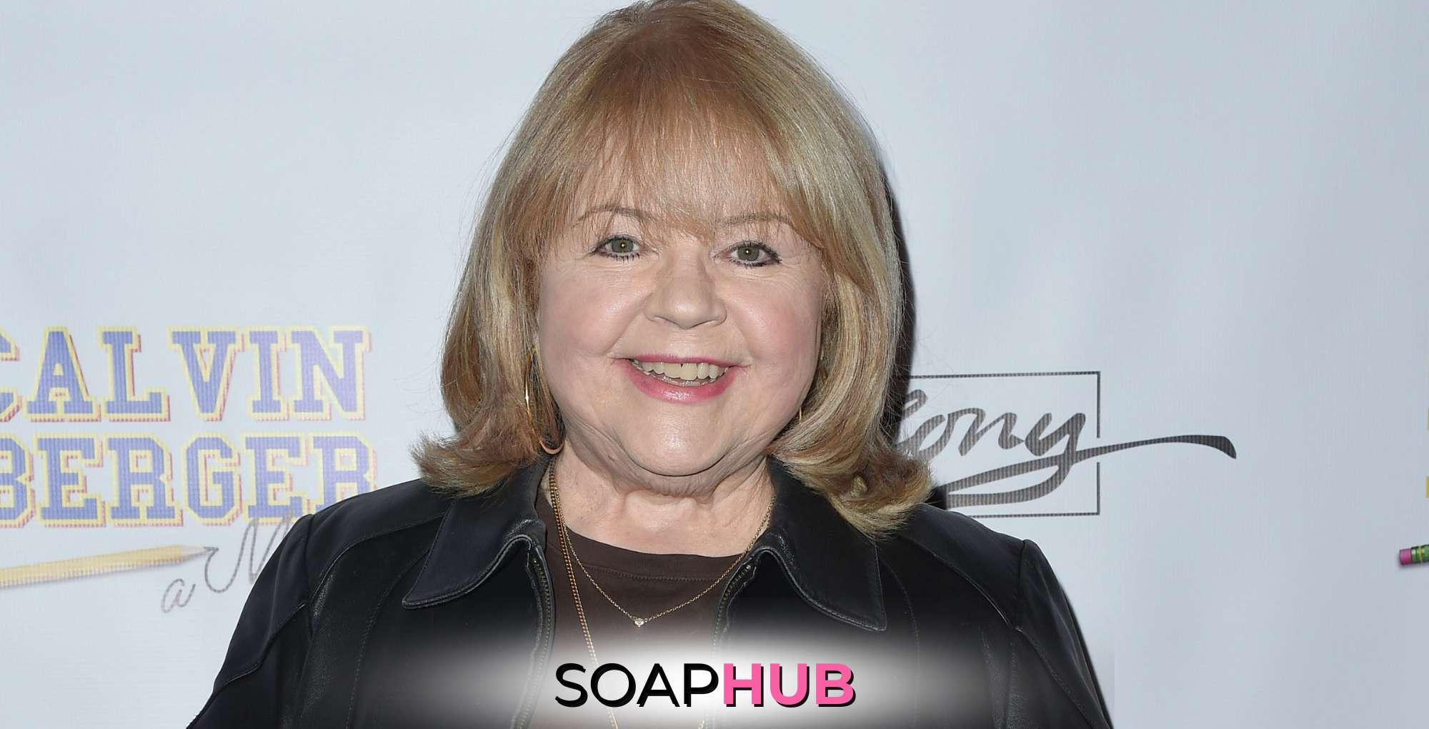 Days of our Lives and Bold and the Beautiful alum Patrika Darbo with the Soap Hub logo across the bottom.
