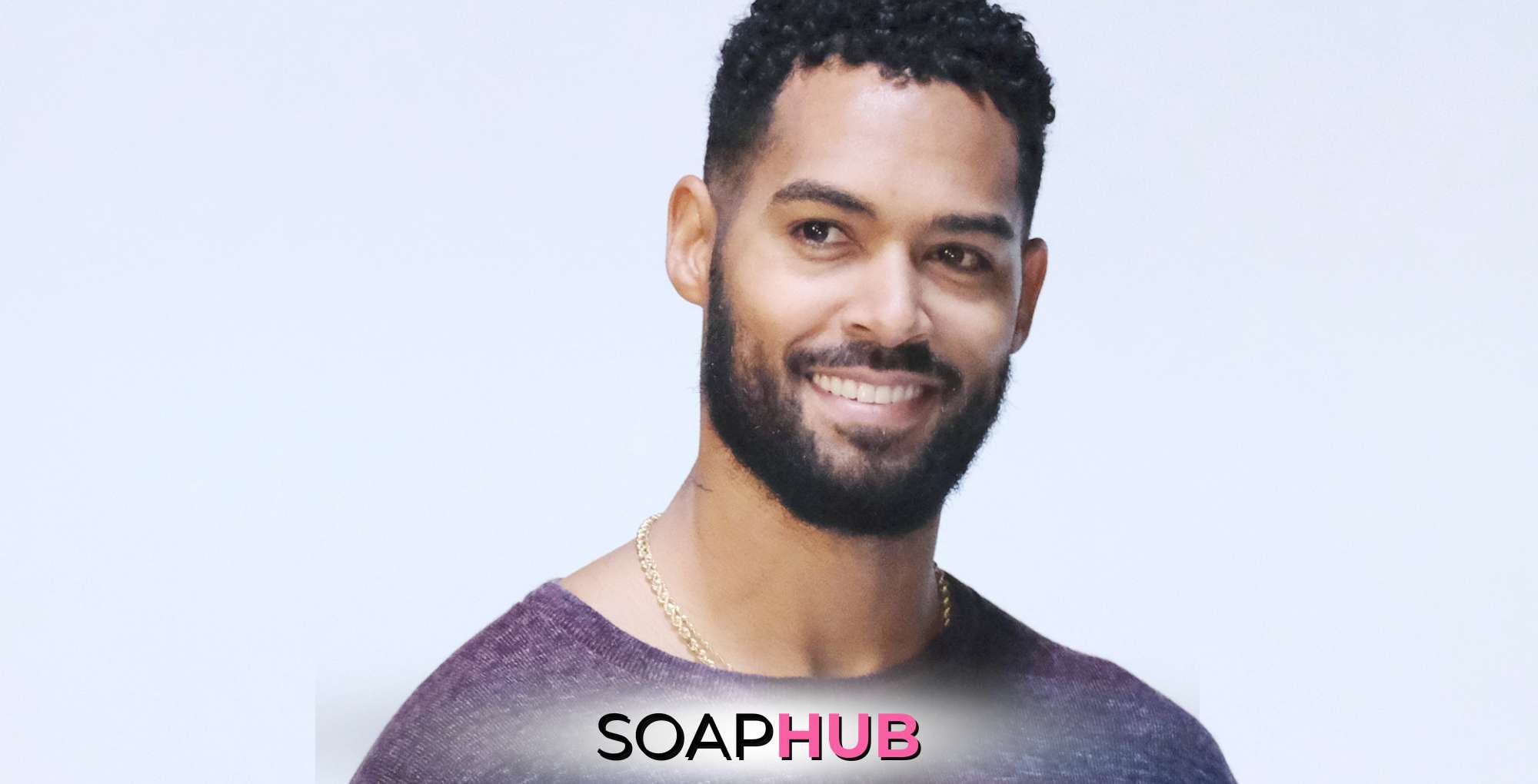 Days of our Lives star Lamon Archey with the Soap Hub logo across the bottom.