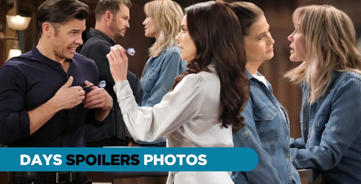 DAYS Spoilers Photos: Chloe Stabs Xander, But In A Fun Way