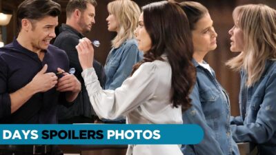 DAYS Spoilers Photos: Chloe Stabs Xander, But In A Fun Way