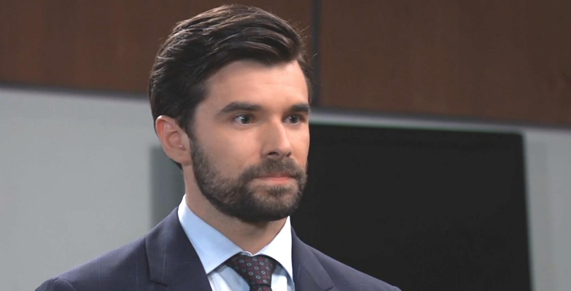 general hospital spoilers for april 18, 2023 have chase in a suit wanting to be a cop.
