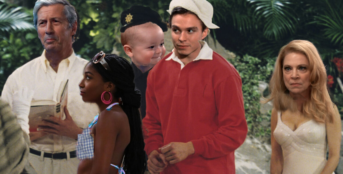 general hospital victor, trina, ace, spencer, liesl as gilliagan's island characters.