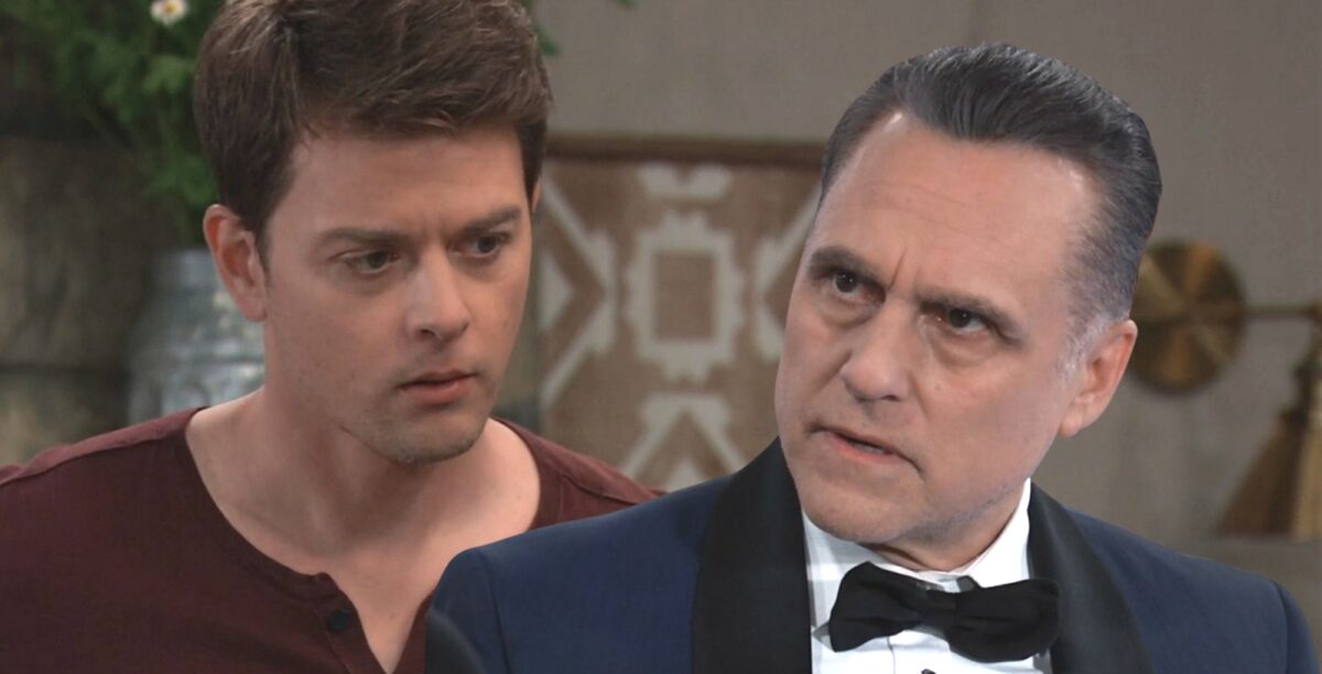 michael corinthos has been mad at sonny for a long time on general hospital.