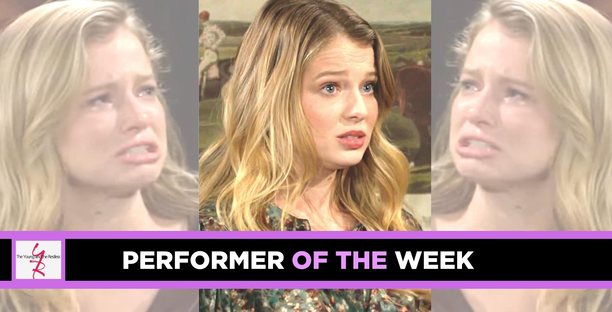 allison lanier is y&r performer of the week for her work as summer newman abbott.
