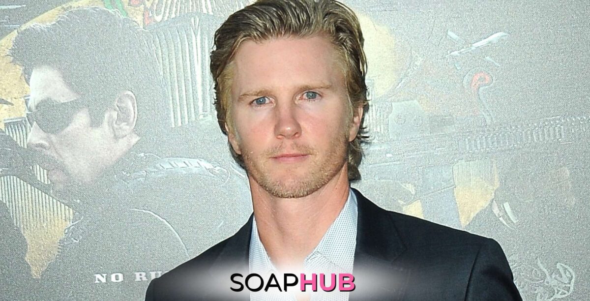 The Young and the Restless alum Thad Luckinbill with the Soap Hub logo.