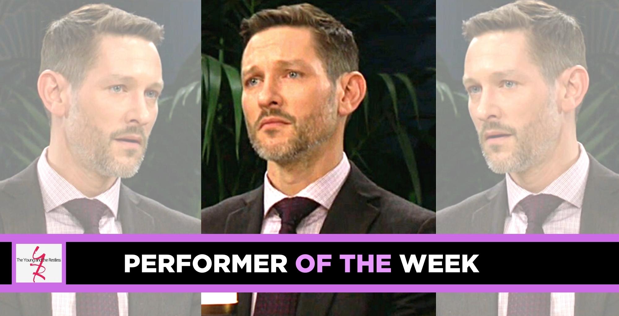 michael graziadei is y&r performer of the week for his performance as daniel romalotti.