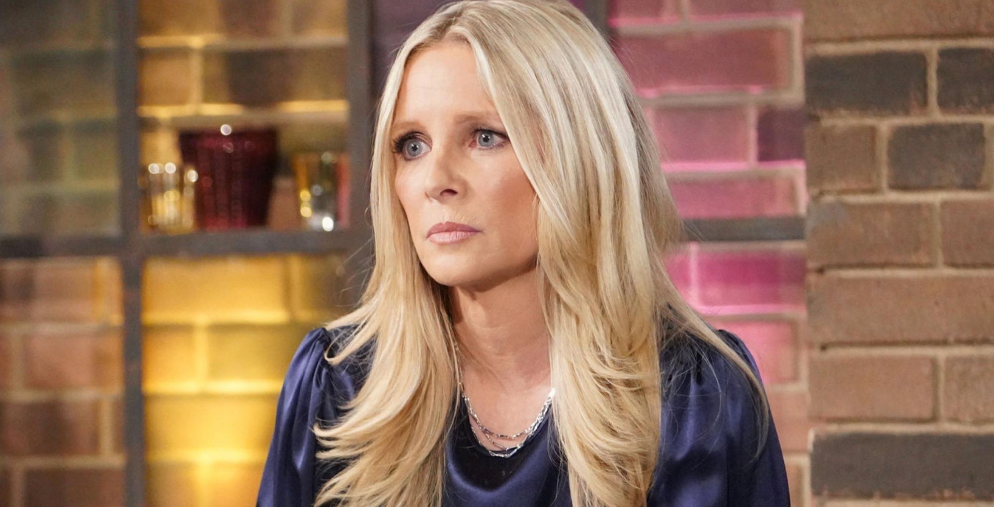 christine williams is sad over the end of her marriage in the young and the restless recap for april 11, 2023.