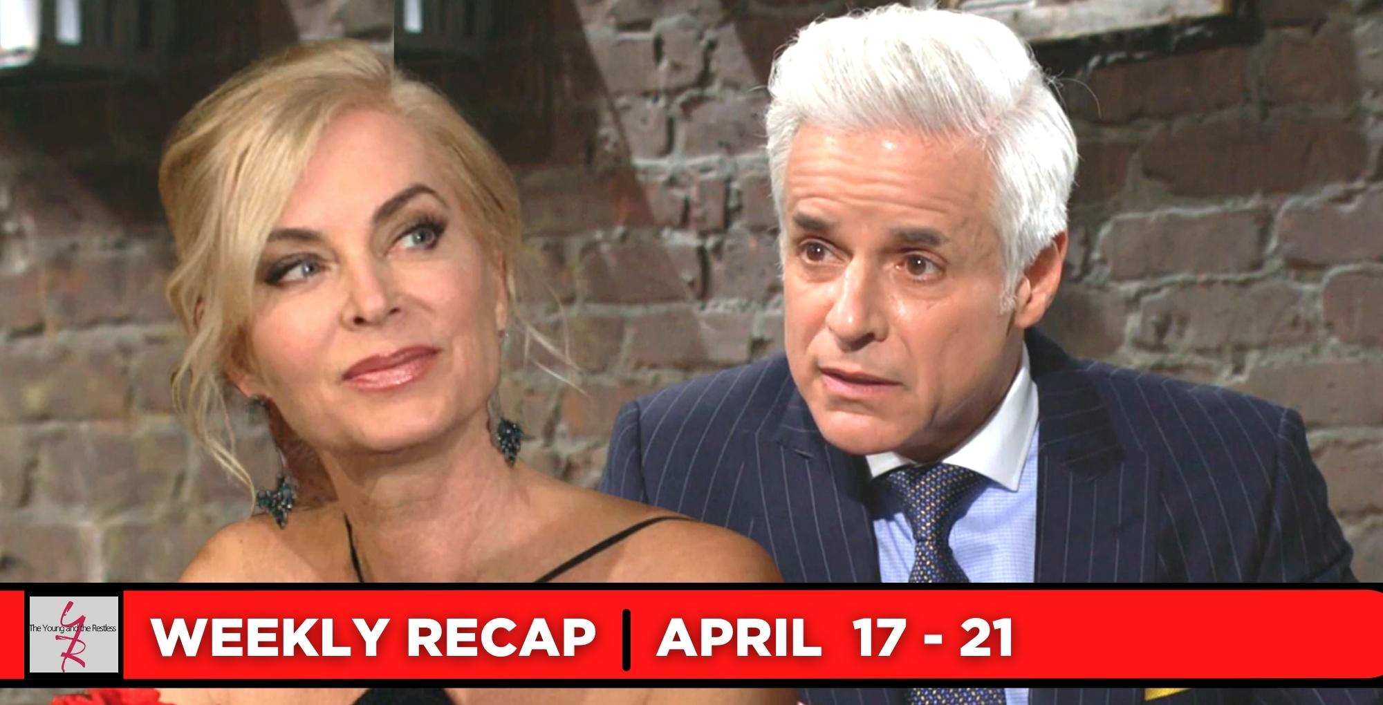 the young and the restless recaps for april 17-21, 2023, two images thomas and gabi