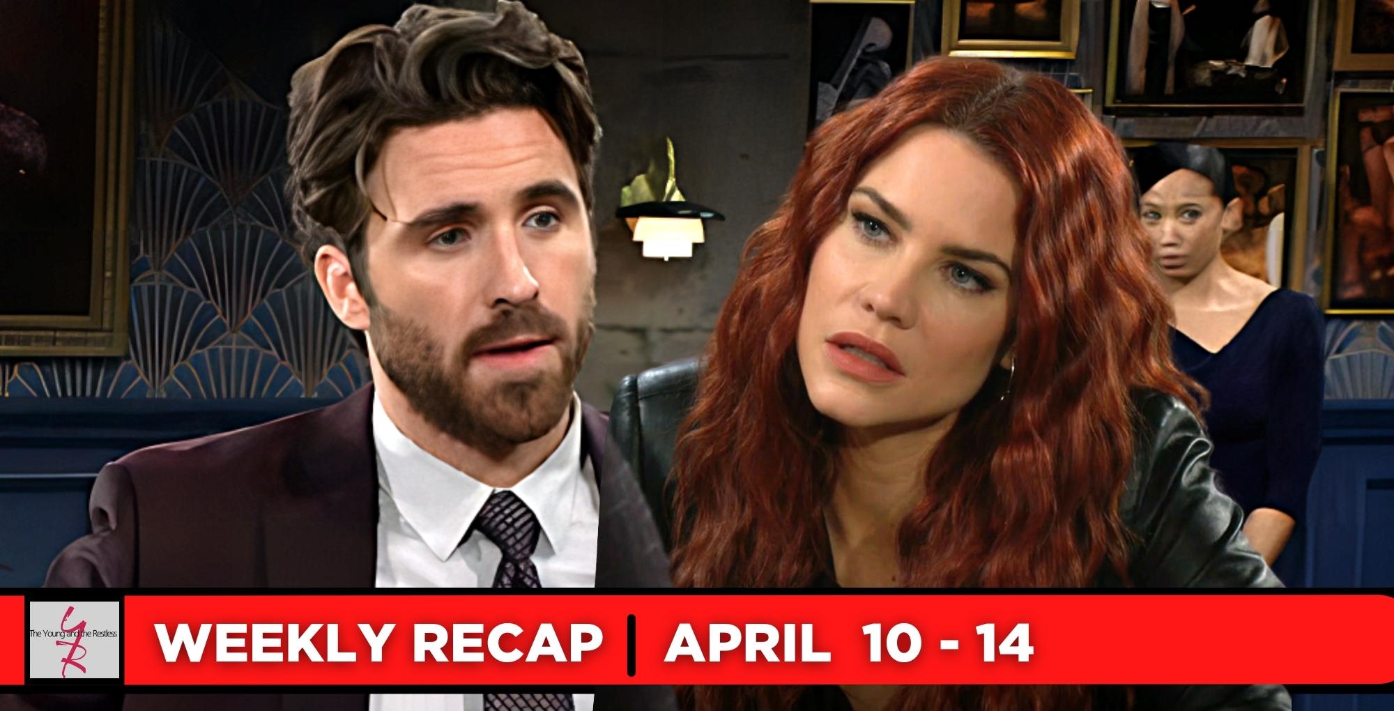 the young and the restless recaps for april 10 - 14, 2023, two images chance and sally