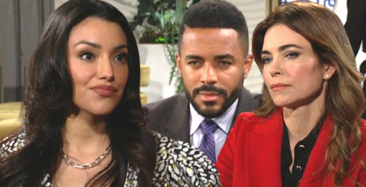 y&r spoilers speculation that audra will blackmail nate and victoria.