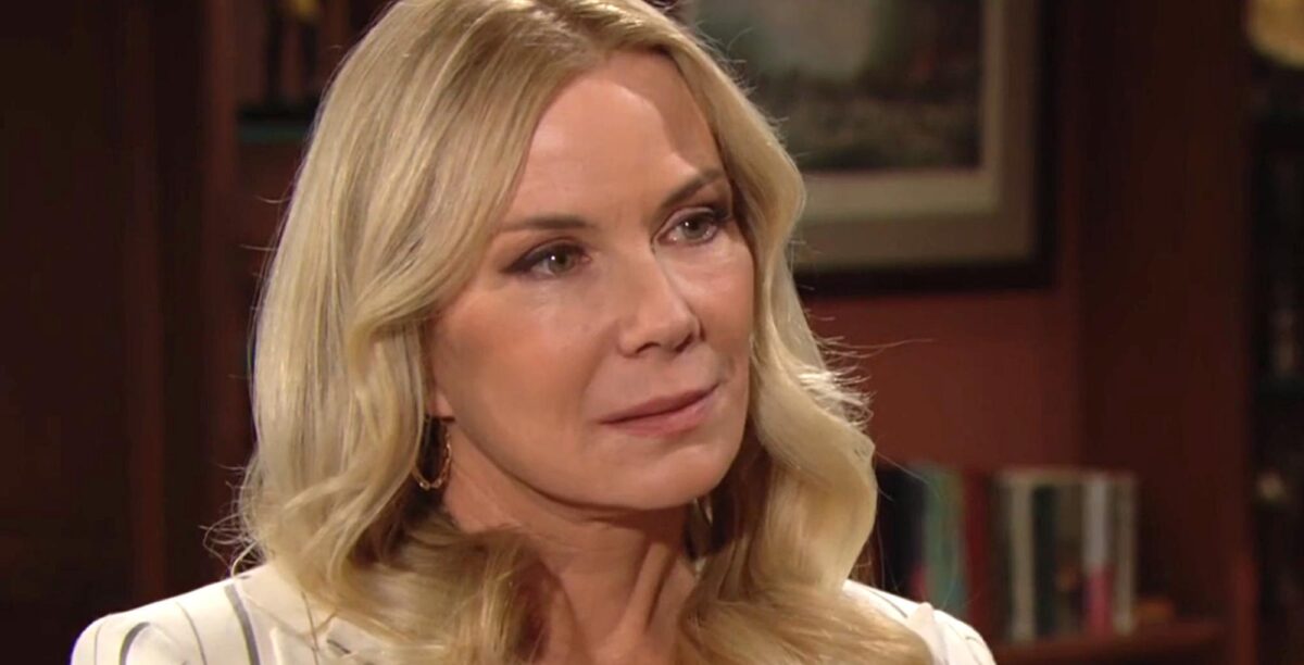 the bold and the beautiful spoilers for may 18, 2023, have brooke struggling.