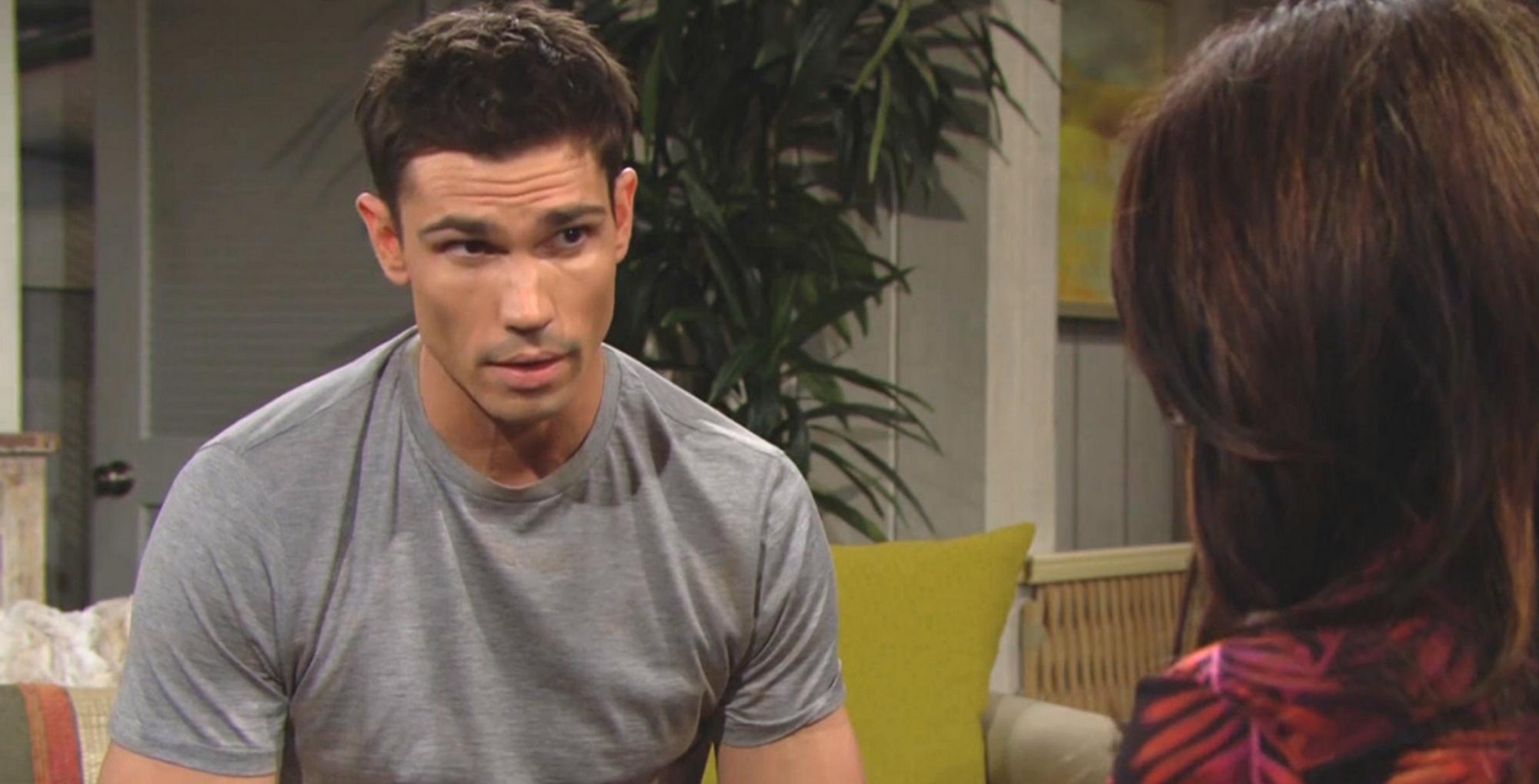the bold and the beautiful recap for tuesday, may 9, 2023, finn finnegan sitting opposite steffy